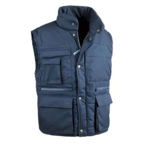 Gilet multitasche antares in cotone imbottito