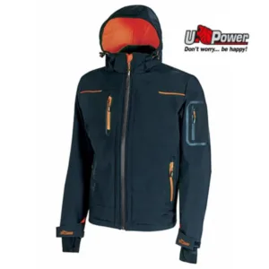 Giubbino soft shell uPower arancione