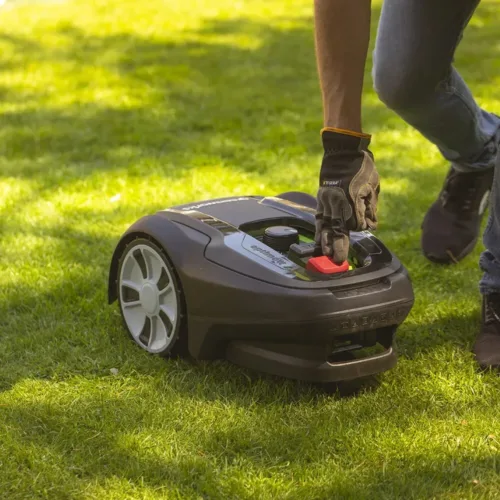 Robot tagliaerba Optimow greenworks da 550 m² - vano batterie