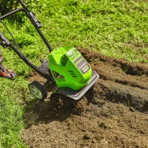 Zappatrice greenworks elettrico 40v particolare