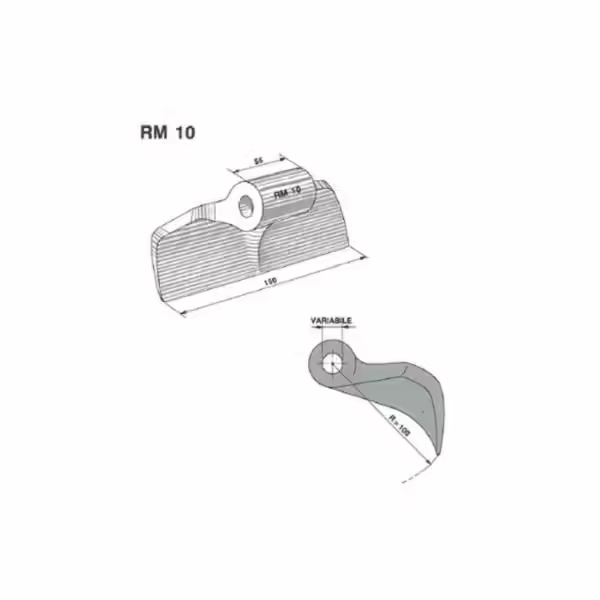 Mazza brv10 foro 20,5 cm